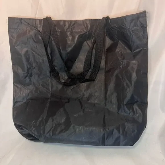 Teddy Bear Tote Bag Heavyweight Teacher Whimsical Black Red - Picture 2 of 3